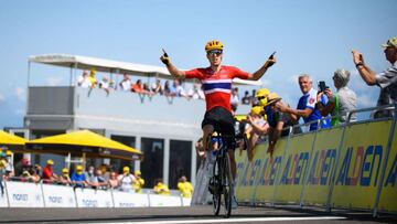 Tobias Johannessen vence en la etapa 7 del Tour del Porvenir.