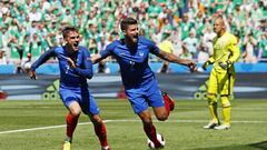 Antoine Griezmann mete a Francia en cuartos de final