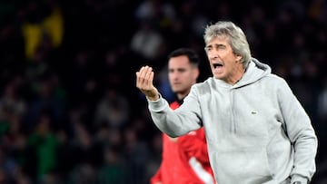 Pellegrini, en un partido.