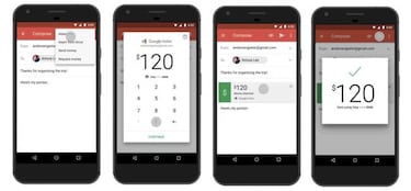 Gmail ya permite mandar y pedir dinero por el móvil