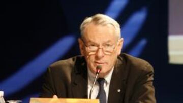 Pound, durante una conferencia.