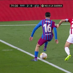 El regate de locos de Pedri que el Camp Nou no se lo vio ni a Messi