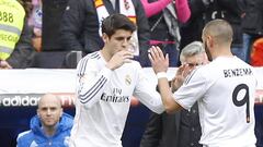 Morata sustituye a Benzema en un partido con el Real Madrid.