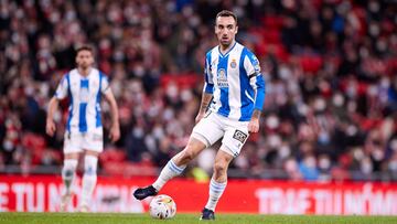 Sergi Darder, jugador del RCD Espanyol, durante un partido.