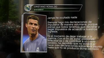 Cristiano, contundente: "Jamás he ocultado nada"