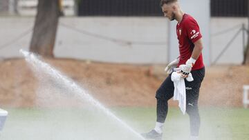 Cillessen, en un entrenamiento.