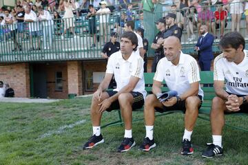 Raúl González Blanco oversaw his first game as Real Madrid Castilla against Gimnastica Segoviana at the Municipal de La Albuera.