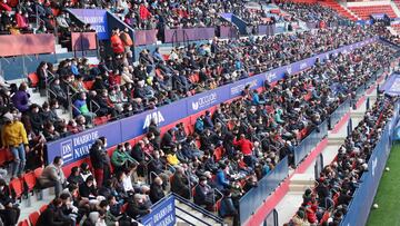 Gradas del estadio de El Sadar.