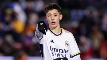 Güler, con el Real Madrid.