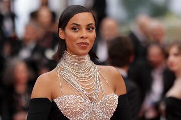 Rochelle Humes durante la alfombra roja del Festival de Cannes 2023.