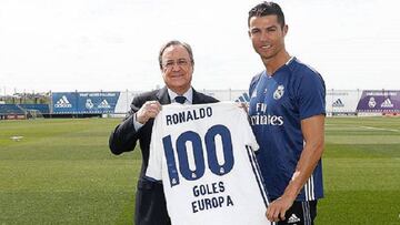 Florentino Pérez y Cristiano Ronaldo.
