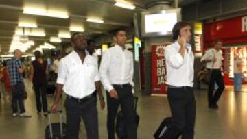 PRIMER RIVAL OFICIAL. El Betis llegó a Madrid ayer en AVE y será el primer visitante de Ancelotti.