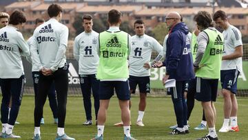 Entrenamiento de la Selecci&oacute;n Sub-21.