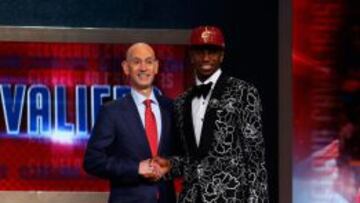 Andrew Wiggins, el día de su elección por Cleveland. Ahora jugará en Minnesota.