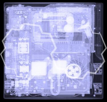 Un libro sobre consolas escaneadas con Rayos X