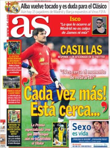 Portadas de la prensa mundial