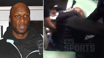 El exjugador de la NBA Lamar Odom desplomado en una discoteca de Los Ángeles