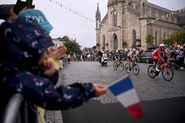 Un momento de la etapa de hoy. 