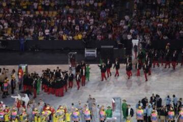 El Team Chile en el Maracaná para la ceremonia.