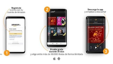 Cómo tener gratis Amazon Audible 3 meses, el mayor servicio de Audiolibros y Podcasts