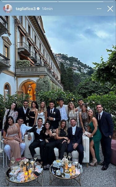 La Scaloneta presente en la boda de Lautaro Martínez y Agustina Gandolfo: las mejores fotos