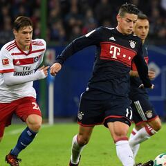 James juega su primer partido de titular con Heynckes