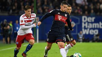 James juega su primer partido de titular con Heynckes