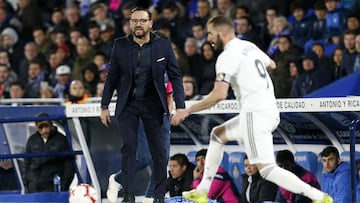 Bordalás y Benzema.