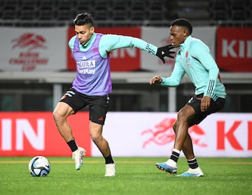 Así fue el entrenamiento de la Selección Colombia antes de medirse a Japón.