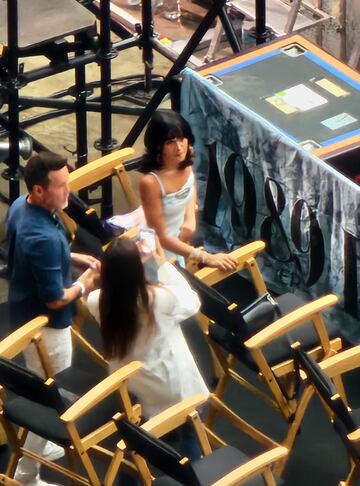 Aitana en el estadio Santiago Bernabéu para asistir al concierto de Taylor Swift.