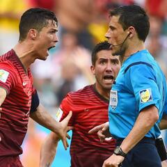 El árbitro de la final 'echó' a Cristiano del Mundial de Brasil
