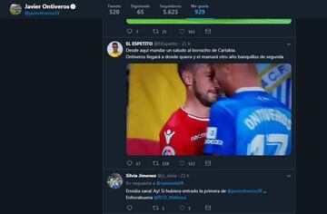 Ontiveros se vengó en redes sociales de la afición del Deportivo.
