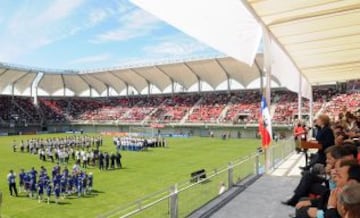 Estadio Nelson Oyarzún ubicado en Chillán, en el centro sur del país andino, y con capacidad para 12 espectadores. Aquí México jugará sus dos primeros partidos en el Mundial Sub-17, frente a Argentina y Australia.