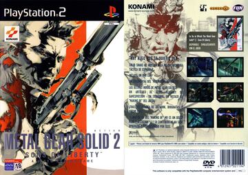 metal gear solid 2 sons of liberty caja caratula portada español españa pal esp