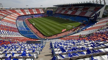 Panorámica del Vicente Calderón, que prorroga hasta junio la venta de sus terrenos.