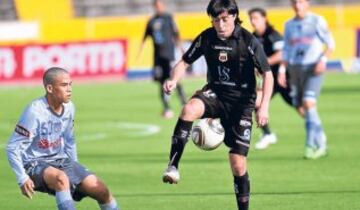 Mauricio Donoso convirtió un gol jugando por Deportivo Quito en la Copa Libertadores 2009.