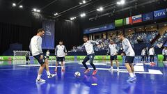 Entrenamiento de Espa&ntilde;a en la Eurocopa.