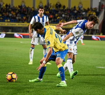 Helder Lopes, ante la Real Sociedad.