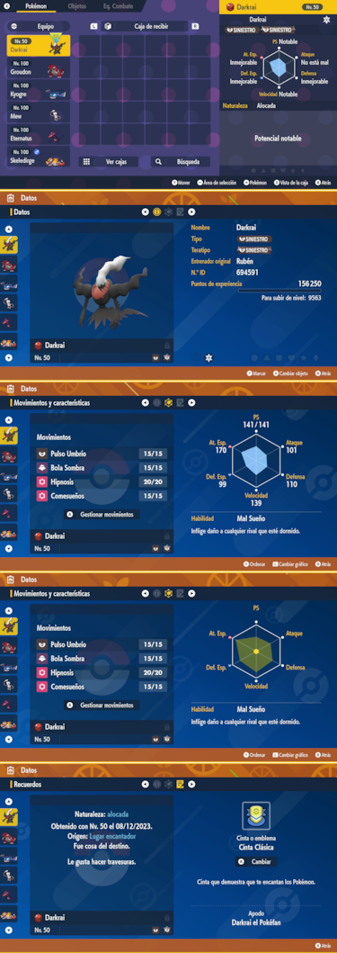 Cómo conseguir a Darkrai en Pokémon Escarlata y Púrpura con un código de Regalo Misterioso