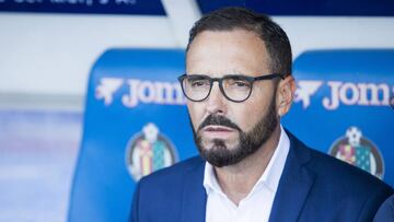 Bordalás durante el Getafe-Real Madrid.