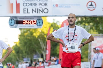 El ganador de la carrera de 10 kilmetros, Jos Carlos Morn Bravo