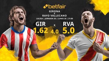 Girona vs. Rayo Vallecano: horario, TV, estadísticas, clasificación y pronósticos