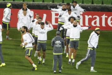 Doble sesión de entrenamiento del Real Madrid en Melbourne