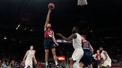 VITORIA-GASTEIZ, SPAIN - APRIL 06: Darius Thompson, #13 of Cazoo Baskonia Vitoria Gasteiz in action during the 2022-23 Turkish Airlines EuroLeague Regular Season Round 33 game between Cazoo Baskonia Vitoria Gasteiz and LDLC Asvel Villeurbanne at Fernando Buesa Arena on April 06, 2023 in Vitoria-Gasteiz, Spain. (Photo by Aitor Arrizabalaga/Euroleague Basketball via Getty Images)