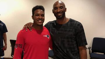 Kobe Bryant visitó a los New England Patriots