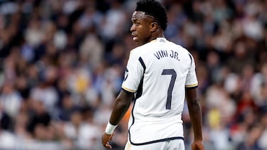 Vinicius, en un partido del Real Madrid esta temporada en LaLiga EA Sports.