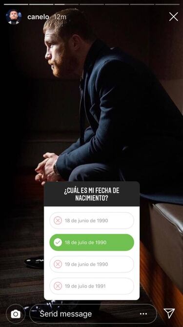 Canelo Álvarez interactúa con sus fans al publicar una encuesta