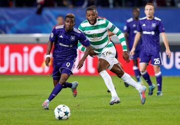 Henry Onyekuru in action for Anderlecht against Celtic.