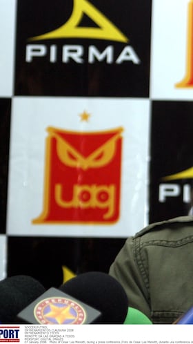 SOCCER/FUTBOL
ENTRENAMIENTOS CLAUSURA 2008
ENTRENAMIENTO TECOS
MENOTTI DA LAS GRACIAS A TECOS
MEXSPORT DIGITAL IMAGES
07 January 2008: Photo of Cesar Luis Menotti, during a press conference./Foto de Cesar Luis Menotti, durante una conferencia de prensa. MEXSPORT/REFUGIO RUIZ