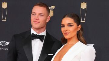 San Francisco 49ers running-back Christian McCaffrey has tied the knot with fiancée Olivia Culpo, a model and actor who is a former Miss Universe.